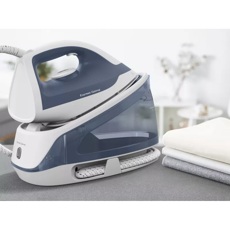 Tefal Express Optimal SV4110 2200 W 1,2 L Cerámica Express Glide Azul, Blanco
