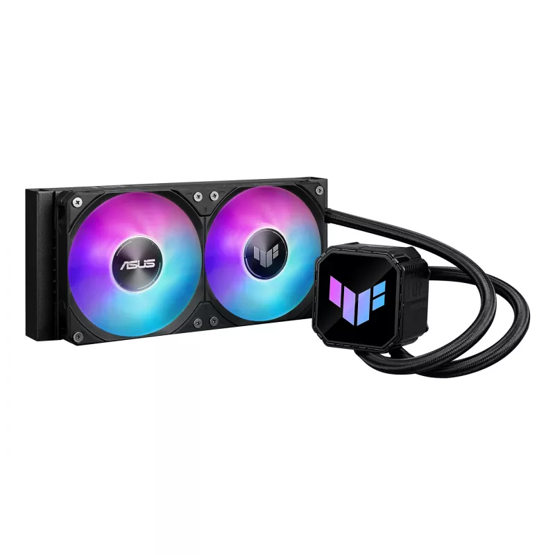 Refrigeración líquida todo en uno ASUS TUF GAMING LC III 240 ARGB — Radiador de 240 mm, 2 ventiladores ARGB de 120 mm, compatibilidad con socket AM5, Negro