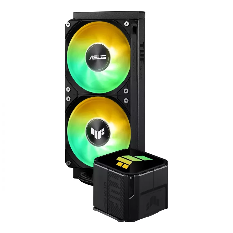 Refrigeración líquida todo en uno ASUS TUF GAMING LC III 240 ARGB — Radiador de 240 mm, 2 ventiladores ARGB de 120 mm, compatibilidad con socket AM5, Negro