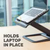 Soporte para portátil Fellowes para escritorio – Soporte para portátil Hana LT para casa y oficina – Soporte para portátil ajustable con 3 alturas – Tamaño máximo de pantalla 19 inch – Peso máximo 4,5 kg – Negro