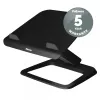 Soporte para portátil Fellowes para escritorio – Soporte para portátil Hana LT para casa y oficina – Soporte para portátil ajustable con 3 alturas – Tamaño máximo de pantalla 19 inch – Peso máximo 4,5 kg – Negro