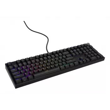 Teclado mecánico Genesis THOR 404 — Tamaño completo 100 % USB QWERTY Inglés, negro, RGB