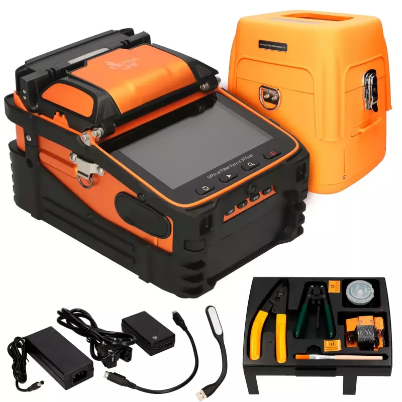 Fusionadora de empalme Extralink AI-9 7800mAh batería lámpara LED LCD 5,1