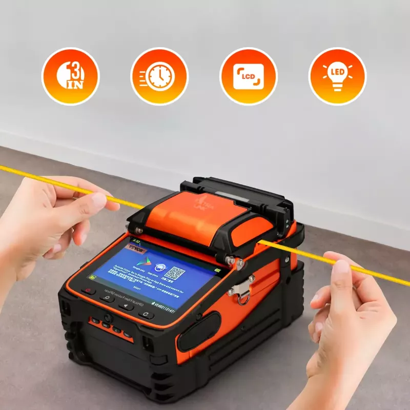 Fusionadora de empalme Extralink AI-9 7800mAh batería lámpara LED LCD 5,1
