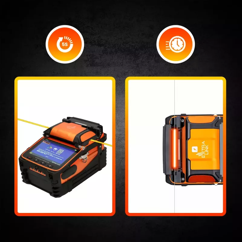 Fusionadora de empalme Extralink AI-9 7800mAh batería lámpara LED LCD 5,1
