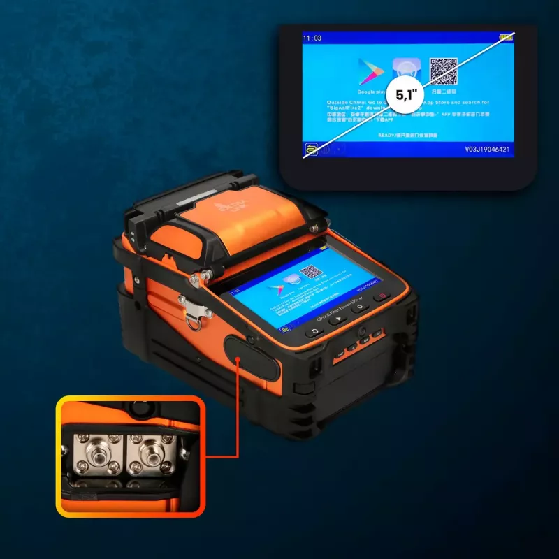 Fusionadora de empalme Extralink AI-9 7800mAh batería lámpara LED LCD 5,1
