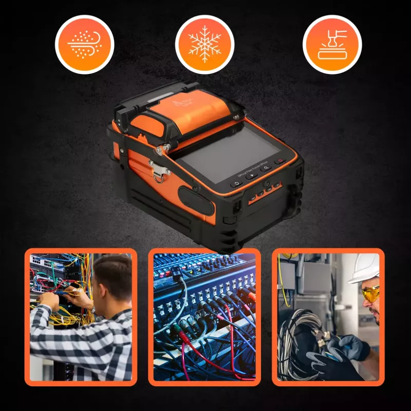 Fusionadora de empalme Extralink AI-9 7800mAh batería lámpara LED LCD 5,1