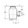 Triturador de residuos de cocina TEKA TR750 750W 3/4 HP electrodoméstico compacto
