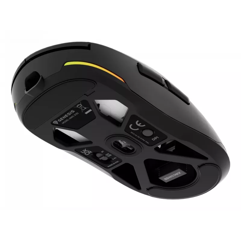GENESIS NMG-2193 Ratón Gaming Ambidiestro Bluetooth + USB Type-C Óptico 26000 DPI
