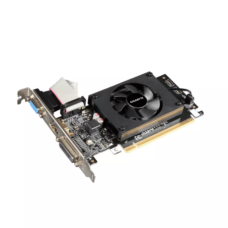 GIGABYTE GV-N710D3-2GL Tarjeta gráfica NVIDIA GeForce GT 710 2 GB GDDR3