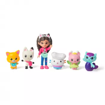 Gabby's Dollhouse DREAMWORKS The Movie, Cat-venture Crew Pack, set de 11 figuras de juego con accesorios, juguete para niños y niñas a partir de 3 años