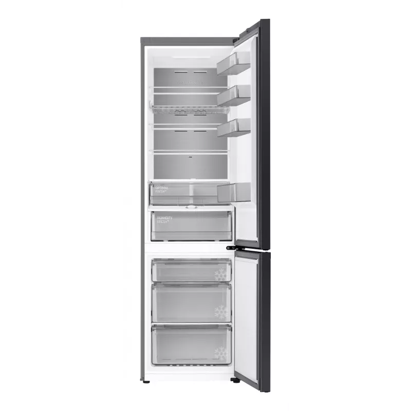 Samsung RL38C7B5BB1/EG Bespoke frigorífico combi de libre instalación, 387 l (273 l + 114 l), 203 cm, clase energética B, SmartThings, acero inoxidable oscuro