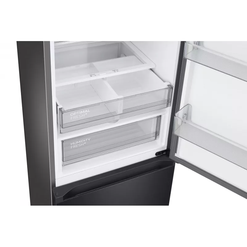Samsung RL38C7B5BB1/EG Bespoke frigorífico combi de libre instalación, 387 l (273 l + 114 l), 203 cm, clase energética B, SmartThings, acero inoxidable oscuro