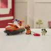 PAW Patrol Fire Rescue: Zuma lancha de bomberos de rescate con figura de acción, salvavidas lanzable, mapache y barco de juguete, juguete infantil para niños y niñas a partir de 3 años