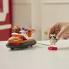 PAW Patrol Fire Rescue: Zuma lancha de bomberos de rescate con figura de acción, salvavidas lanzable, mapache y barco de juguete, juguete infantil para niños y niñas a partir de 3 años