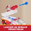 Coche de juguete de bomberos Spin Master Marshall Rescue Fire Engine con figura de acción, lanzador de proyectiles, plástico, a partir de 3 años