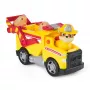 PAW Patrol Fire Rescue: Rubble Rescue camión volquete de bomberos con figura de acción, proyectiles y camión de juguete, juguete para niños y niñas a partir de 3 años