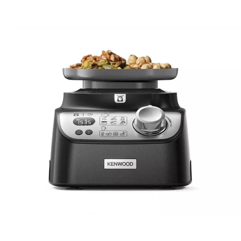 Robot de cocina compacto Kenwood MultiPro XL Weigh+ Negro – 1.000 W, báscula integrada, accesorio batidor