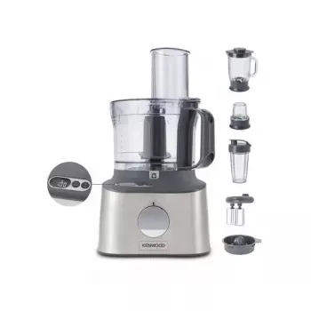 Robot de cocina Kenwood MultiPro Compact+ FDM316SS — 800 W, bol de 2 L, gris, báscula integrada