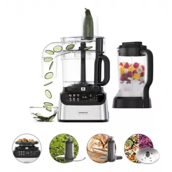 Robot de cocina Kenwood MultiPro OneTouch 1000 W 3 L Negro, acero inoxidable, báscula integrada
