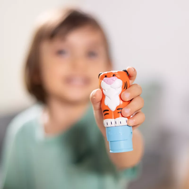 Melissa & Doug Sticker WOW! bloc de actividades de 24 páginas y sellos de pegatinas, 300 pegatinas, juguete fidget de arte y manualidades figura coleccionable – Tigre – certificado FSC