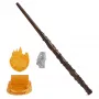 Wizarding World Harry Potter, varita mágica coleccionable Hermione Granger de 12 inch con soporte e icono de metal fundido, criaturas mágicas, accesorio para disfraces