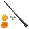 Wizarding World Harry Potter, varita mágica coleccionable Harry Potter de 12 inch con soporte e icono de metal fundido, criaturas mágicas, accesorio para disfraces