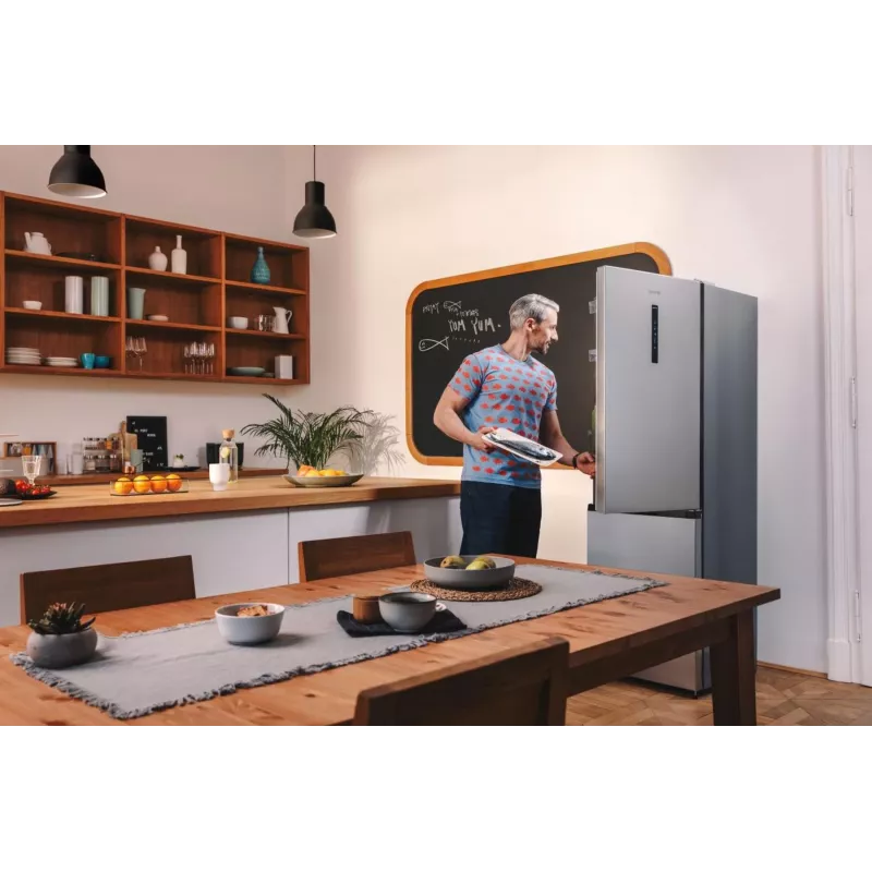 Gorenje NRK619CAXL4 frigorífico combi de libre instalación, 304 l (207 l + 97 l), 186 cm, clase energética C, SN-T, gris