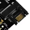 SilverStone SST-ECM20 tarjeta controladora de almacenamiento M.2 SATA, 2x M.2 interno, 32 Gbit/s