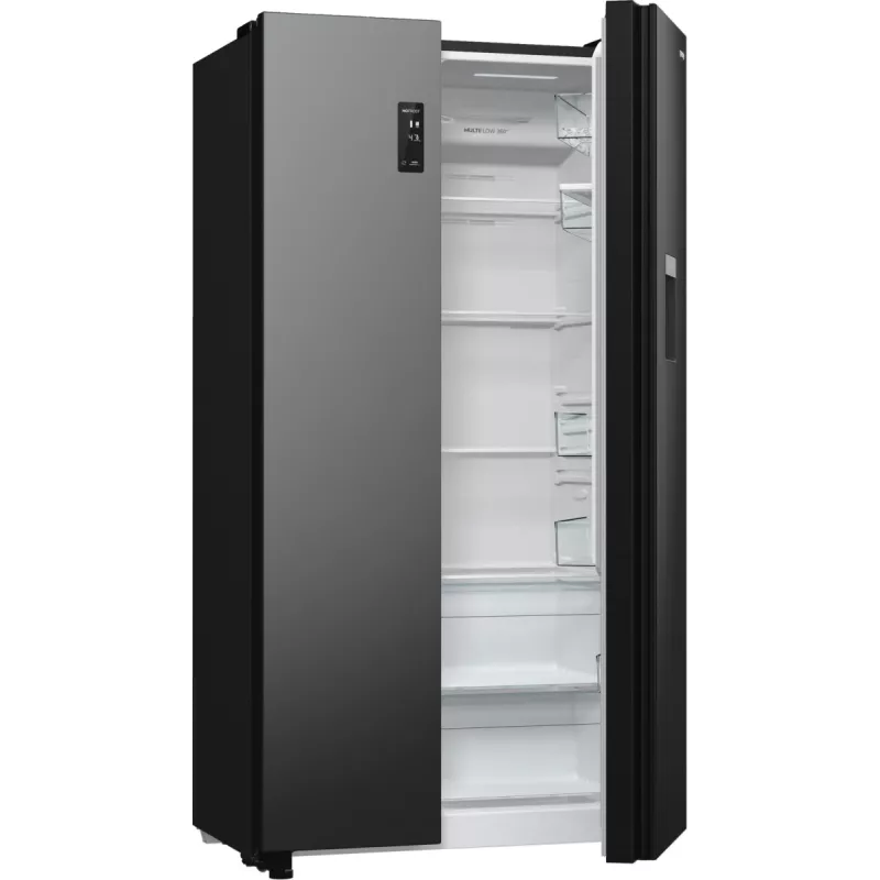 Gorenje NRR9185EABXLWD frigorífico Side-by-Side, 547 l (355 l + 192 l), ConvertActive, clase energética E, acero inoxidable oscuro