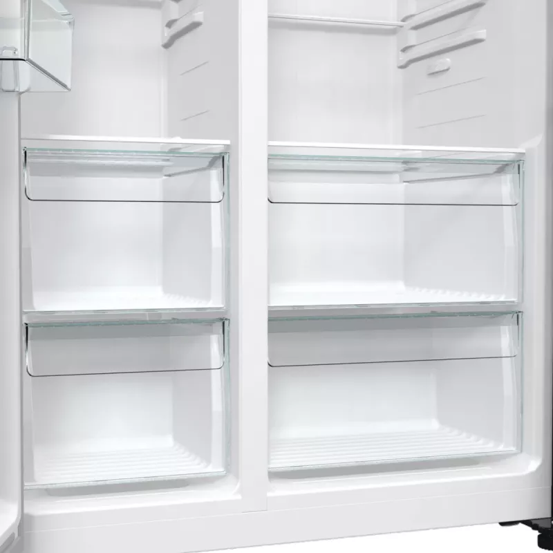 Gorenje NRR9185EABXLWD frigorífico Side-by-Side, 547 l (355 l + 192 l), ConvertActive, clase energética E, acero inoxidable oscuro