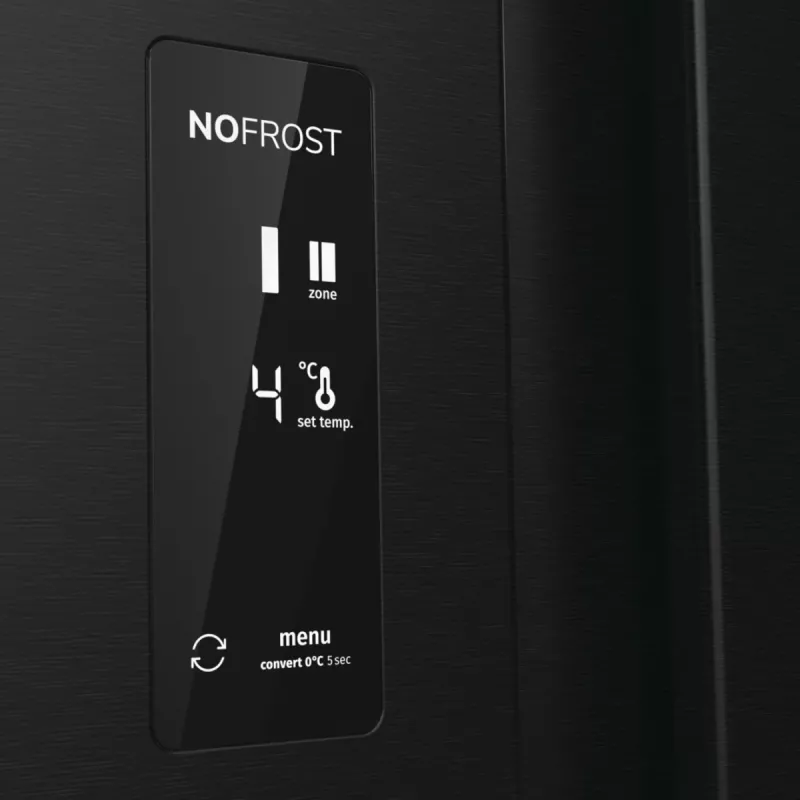 Gorenje NRR9185EABXLWD frigorífico Side-by-Side, 547 l (355 l + 192 l), ConvertActive, clase energética E, acero inoxidable oscuro