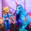 Figura de juguete Spin Master Unicorn Academy Isabel con melena y cola de verdad y cepillo
