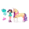 Spin Master Unicorn Academy set de figuras Ava y unicornio Leaf con crin y cola reales y cepillo, a partir de 4 años