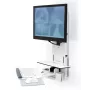 ERGOTRON Styleview soporte vertical elevable de pie y sentado para habitación de paciente (blanco)