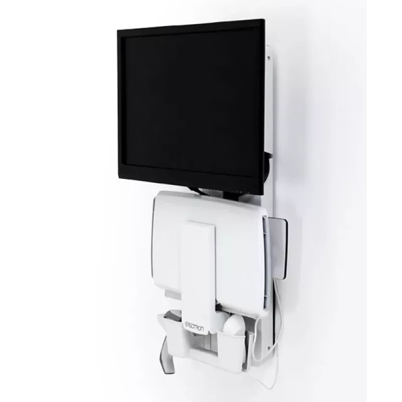 ERGOTRON Styleview soporte vertical elevable de pie y sentado para habitación de paciente (blanco)