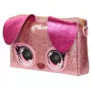 Purse Pets, Keepin’ It Clutch Dazzling Diva juguete de cachorro y bolso de muñeca con ojos arcoíris luminosos, juguete para niñas a partir de 4 años