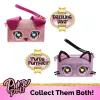 Purse Pets, Keepin’ It Clutch Dazzling Diva juguete de cachorro y bolso de muñeca con ojos arcoíris luminosos, juguete para niñas a partir de 4 años