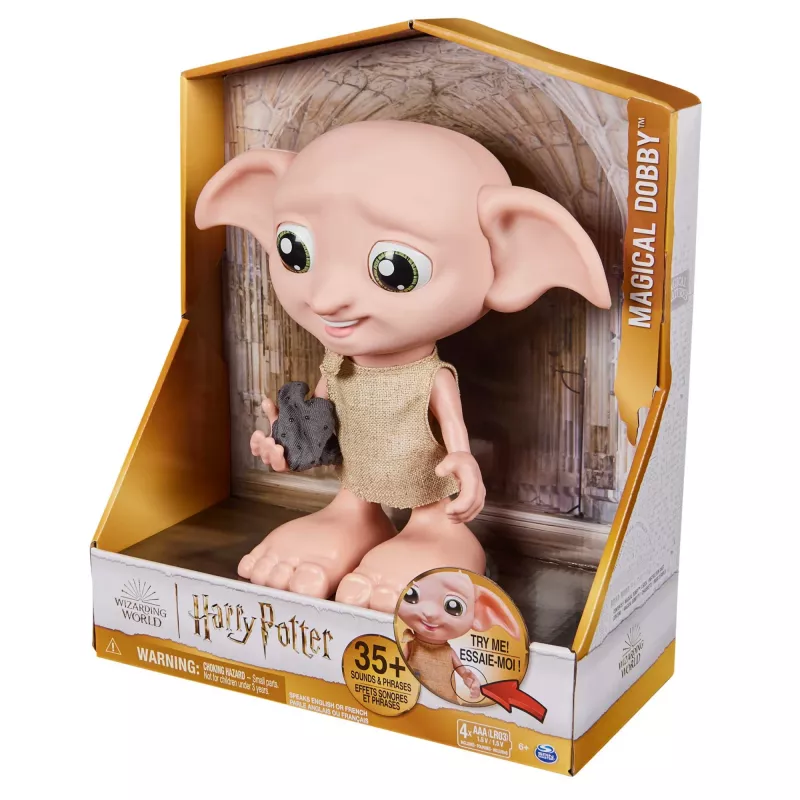 Juguete interactivo Wizarding World Harry Potter Dobby con función de voz AAA multicolor