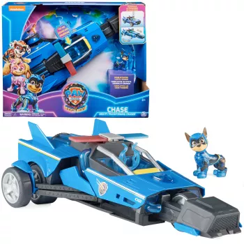 Coche de policía PAW Patrol Chase’s Mighty Transforming Cruiser con luces y sonidos
