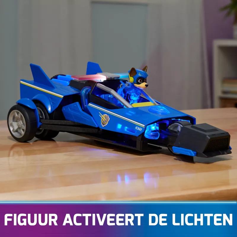 Coche de policía PAW Patrol Chase’s Mighty Transforming Cruiser con luces y sonidos