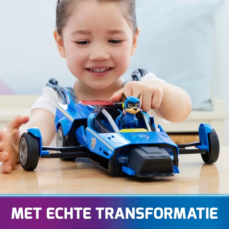 Coche de policía PAW Patrol Chase’s Mighty Transforming Cruiser con luces y sonidos