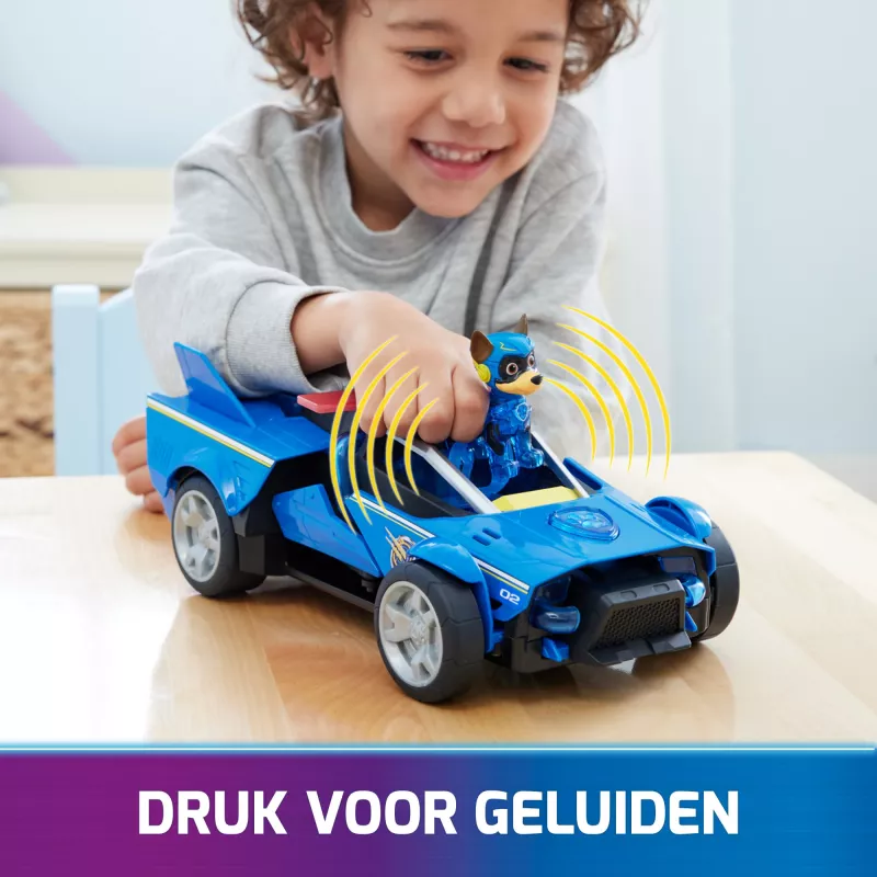 Coche de policía PAW Patrol Chase’s Mighty Transforming Cruiser con luces y sonidos