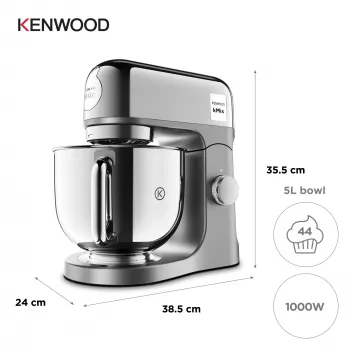 Robot de cocina Kenwood kMix Special Edition KMX760ACH — 1000 W, cromado, bol de acero inoxidable