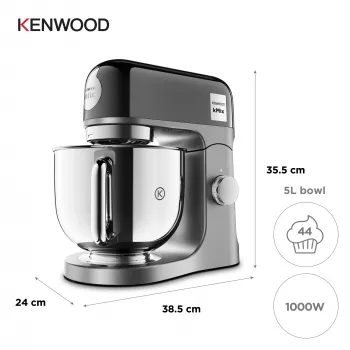 Robot de cocina Kenwood kMix Special Edition 1000 W 5 L negro, cromado