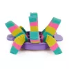 Kinetic Sand, set Ultimate Sandisfying con 2lbs de arena de juego (rosa, amarillo y turquesa), 10 herramientas y moldes, juguete sensorial para niños a partir de 7 años