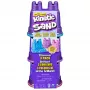 Kinetic Sand, Shimmer Sand pack de 3 con moldes y 340g, arena cinética para niños, 4 años, no tóxica, plástico, azul, rosa, lila