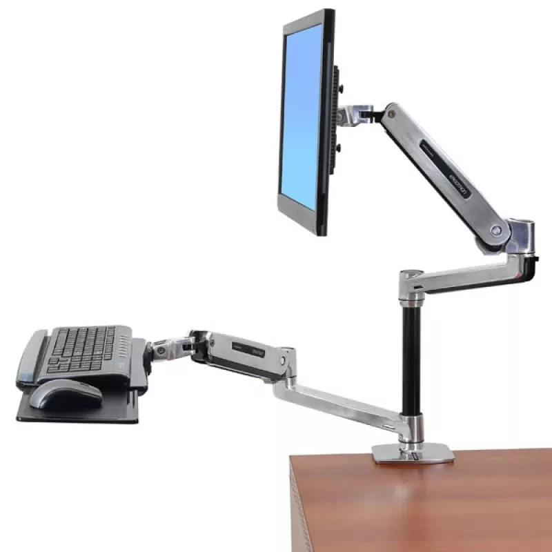 ERGOTRON Lx soporte de escritorio elevable con brazo para LCD (aluminio pulido)