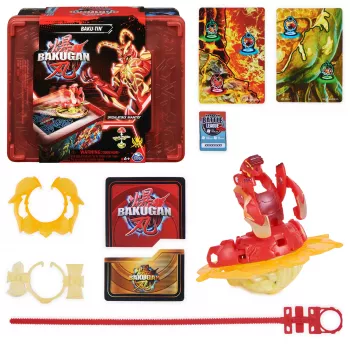 Bakugan Baku-tin con Special Attack Mantid, ajustable, figura de acción giratoria y almacenamiento de juguetes, juguete para niños y niñas a partir de 6 años