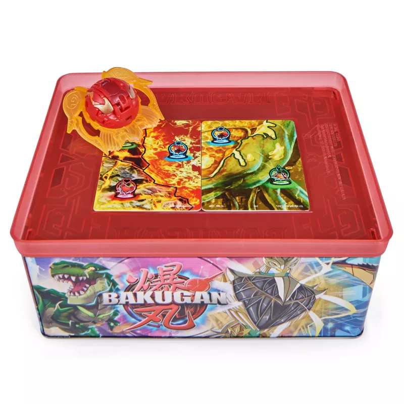 Bakugan Baku-tin con Special Attack Mantid, ajustable, figura de acción giratoria y almacenamiento de juguetes, juguete para niños y niñas a partir de 6 años